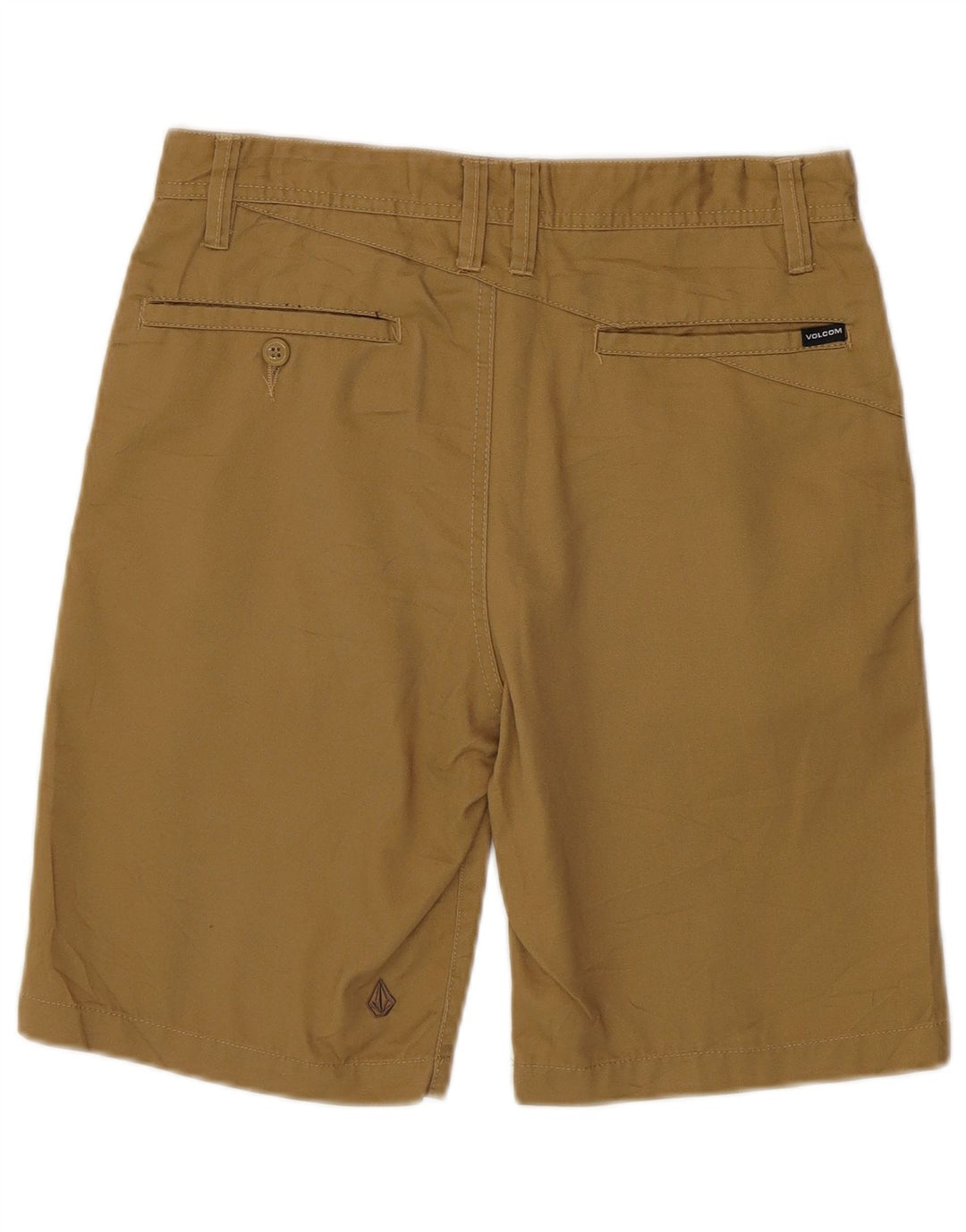 Pantaloncini chino da uomo Volcom W29 piccoli in poliestere kaki