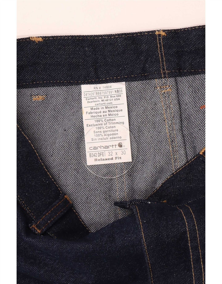 Jeans cargo da uomo Carhartt W32 L27 cotone blu navy