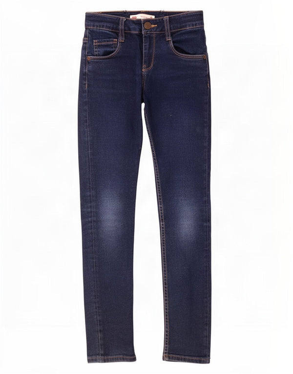 Levi's Girls 711 Skinny Jeans 9-10 Years W24 L25 Navy Blue Cotton