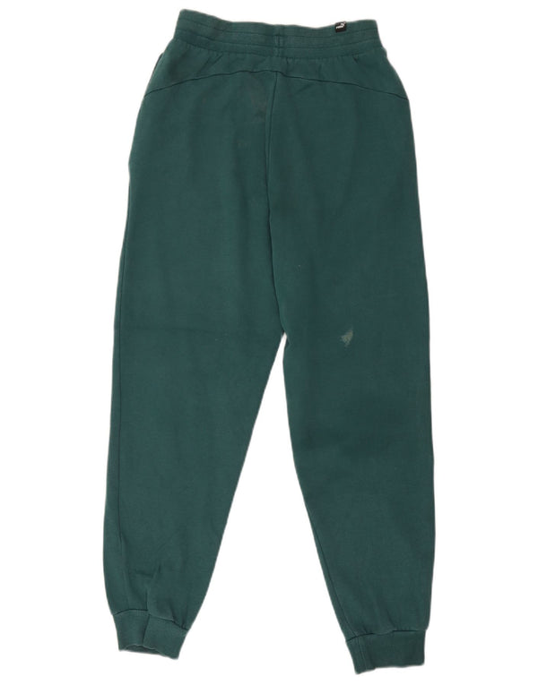 Pantaloni da tuta da donna Puma Joggers UK 6 XS Verde Cotone