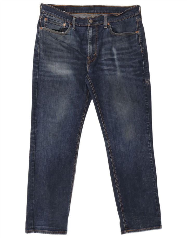 Levi's Uomo 541 Slim Jeans W36 L32 Blu Navy Cotone