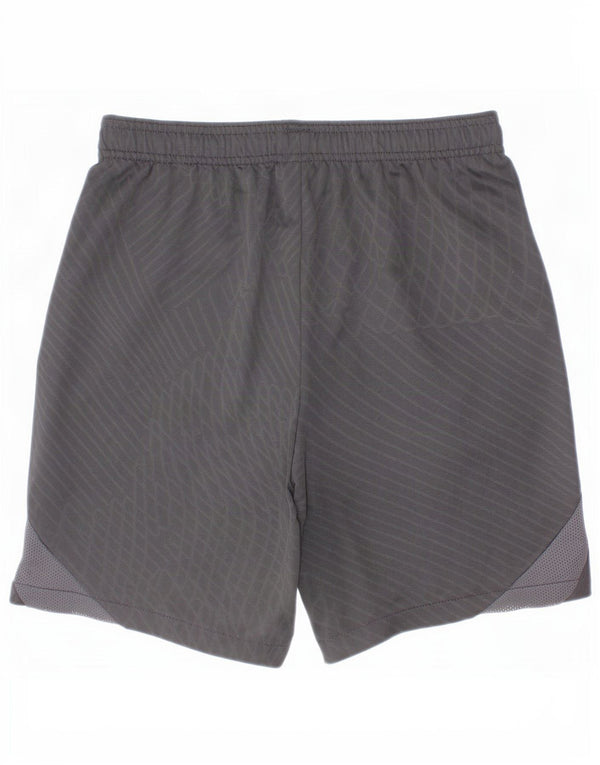 Pantaloncini sportivi Nike da ragazzo Dri Fit 12-13 anni in poliestere a quadri neri grandi
