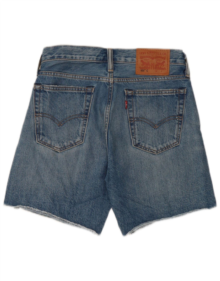 Pantaloncini di jeans Levi's 505 da donna W27 piccoli in cotone blu