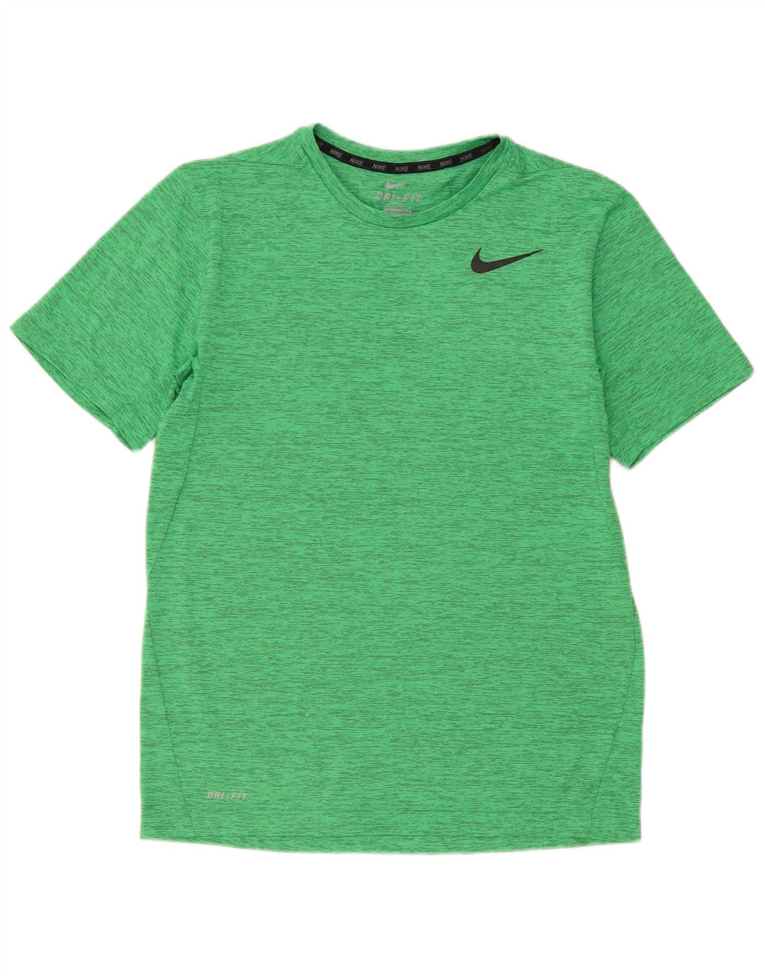 T-shirt Nike Dri Fit da uomo in poliestere chiazzato verde medio