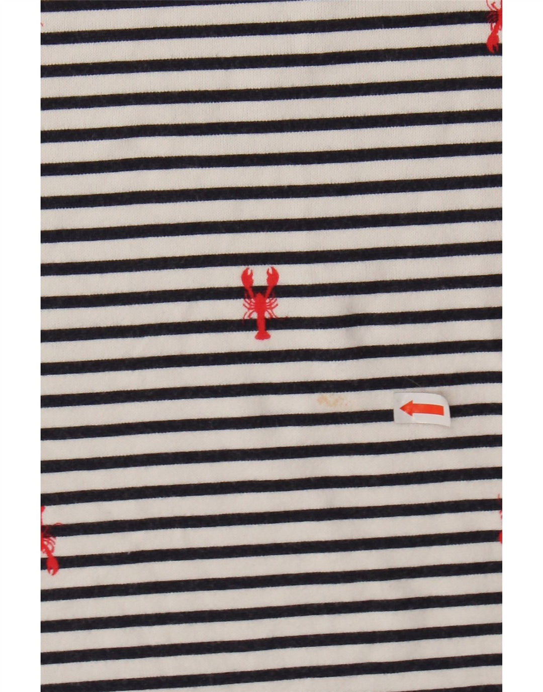 JOULES Top da donna a maniche lunghe UK 14 Large White Striped