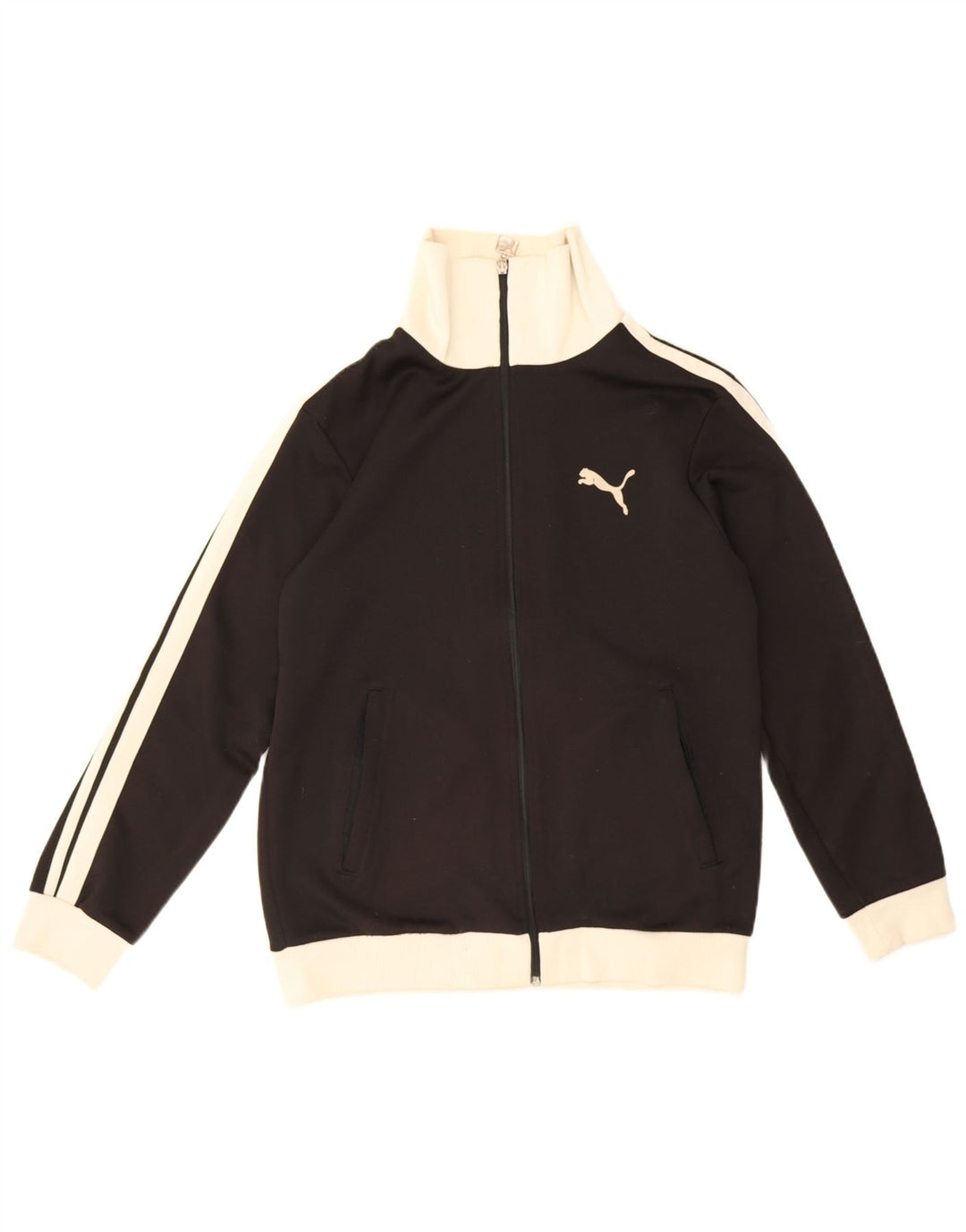 Giacca da tuta da ragazza Puma 13-14 anni in poliestere color block nero