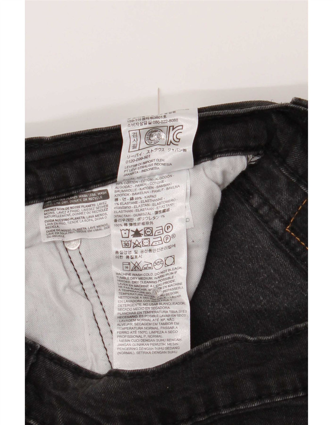 Levi's Uomo 502 Jeans affusolati W34 L29 Cotone grigio