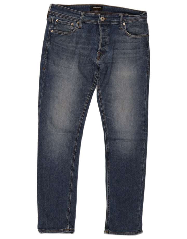 Jeans slim da uomo Jack & Jones W33 L30 cotone blu