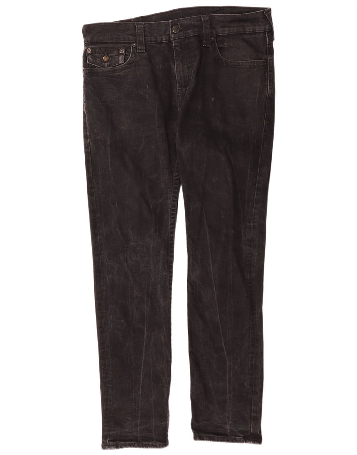 Jeans slim da uomo True Religion W34 L31 cotone nero