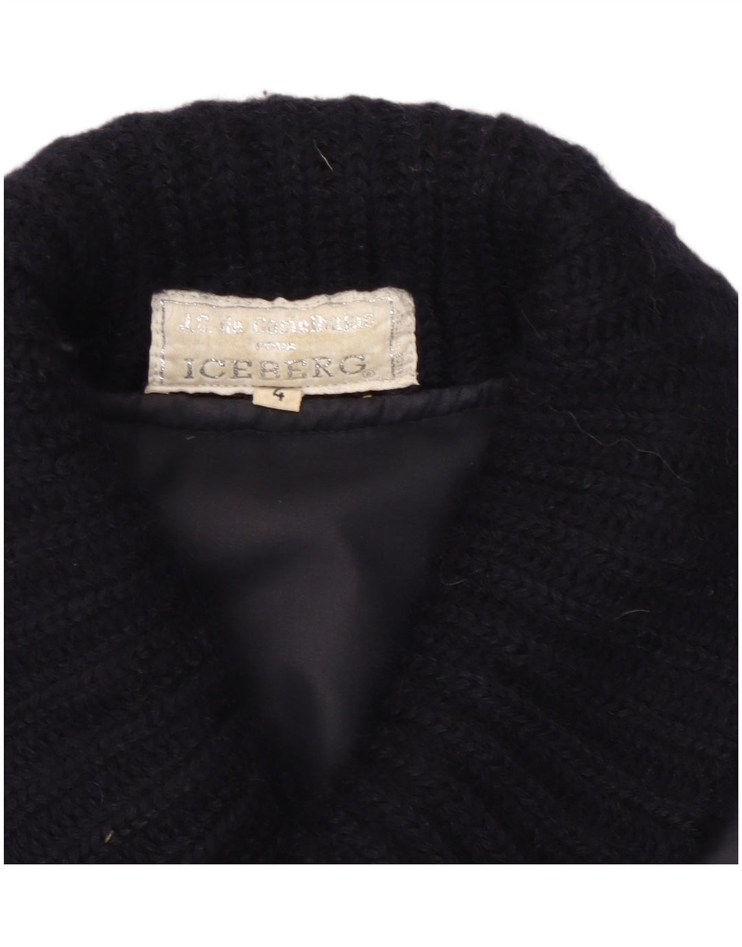 Giacca utility da uomo Iceberg UK 38 media lana blu navy