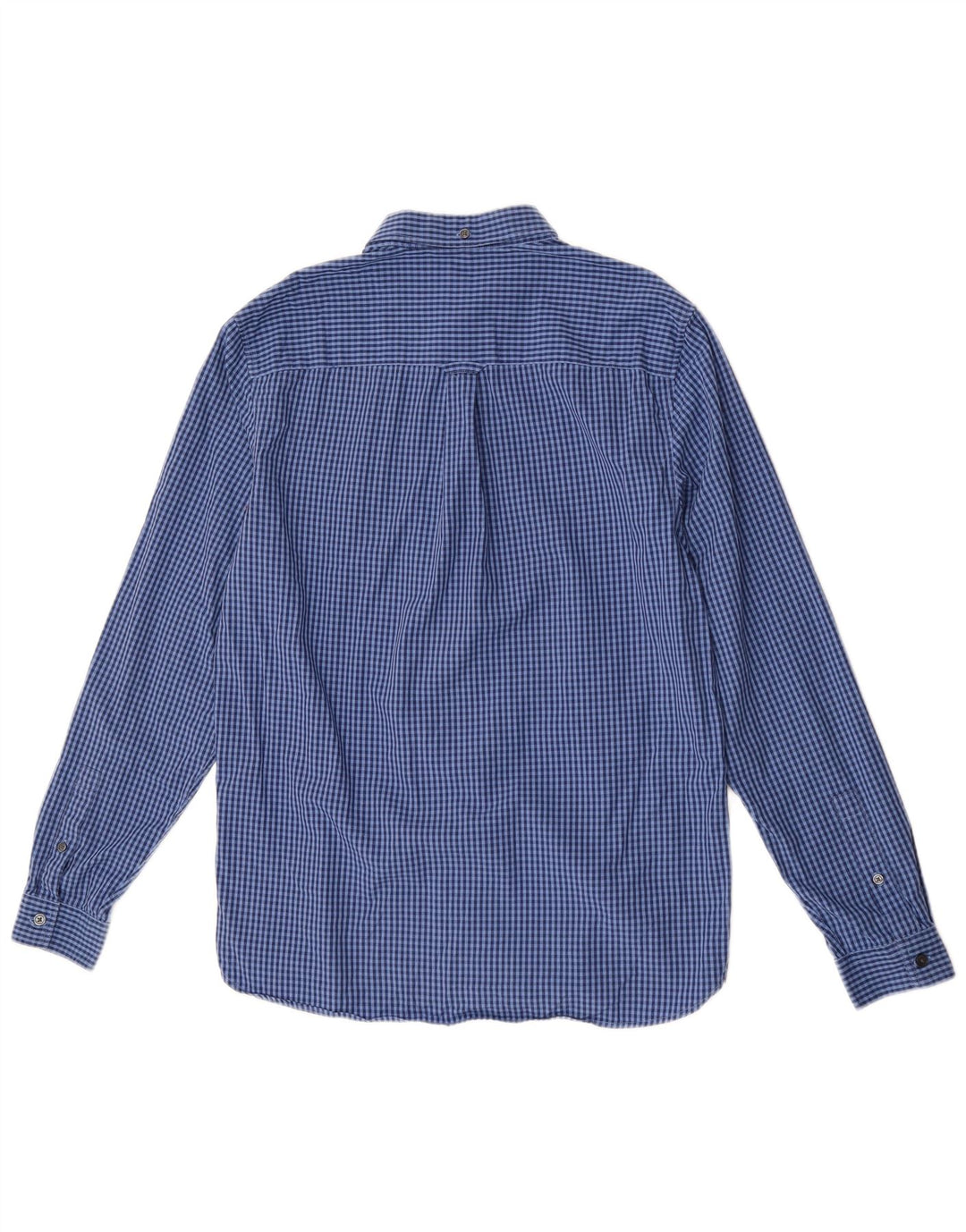 Camicia da uomo Lyle & Scott in cotone a quadretti blu medio