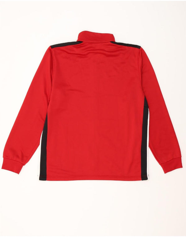 Giacca da tuta da uomo ADIDAS XL rossa in poliestere color block