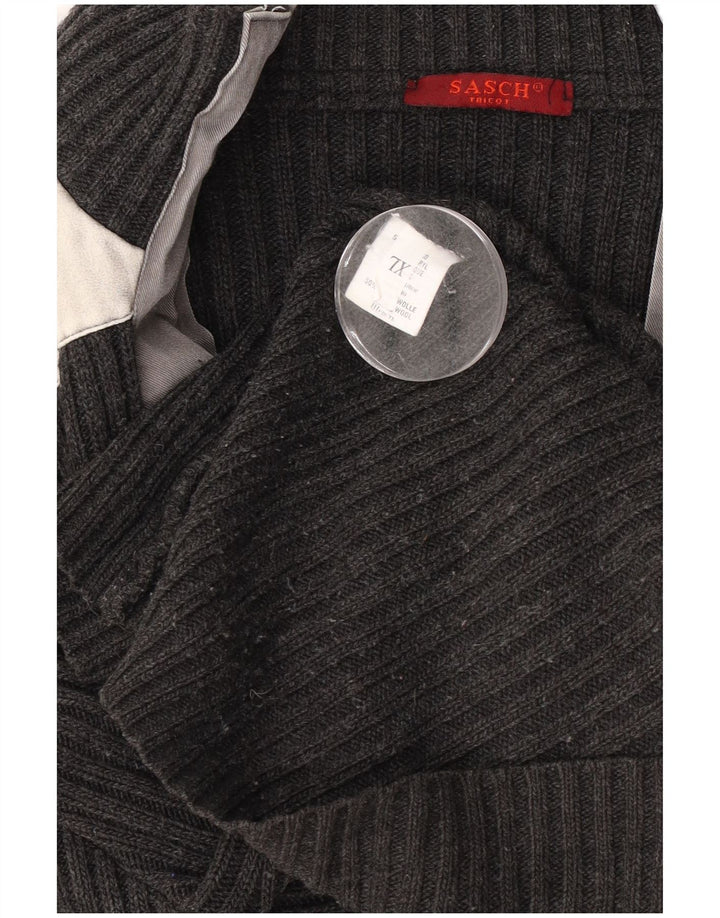 Maglione cardigan da uomo Sasch XL grigio acrilico color block