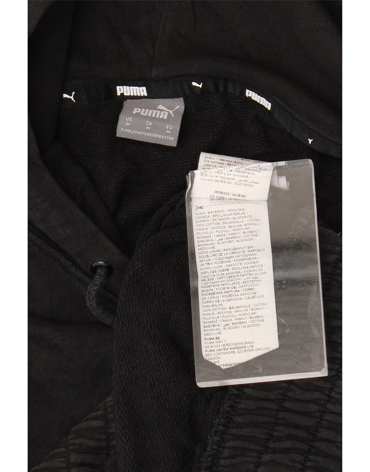 Felpa con cappuccio oversize da donna PUMA UK 14 cotone nero medio