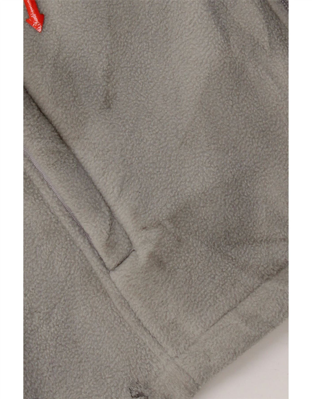 Giacca in pile con cappuccio Reebok da uomo UK 42 XL poliestere grigio