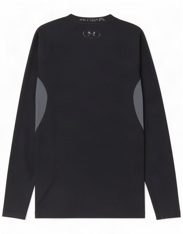 Under Armour Mens Heat Gear Top manica lunga medio nero Colourblock