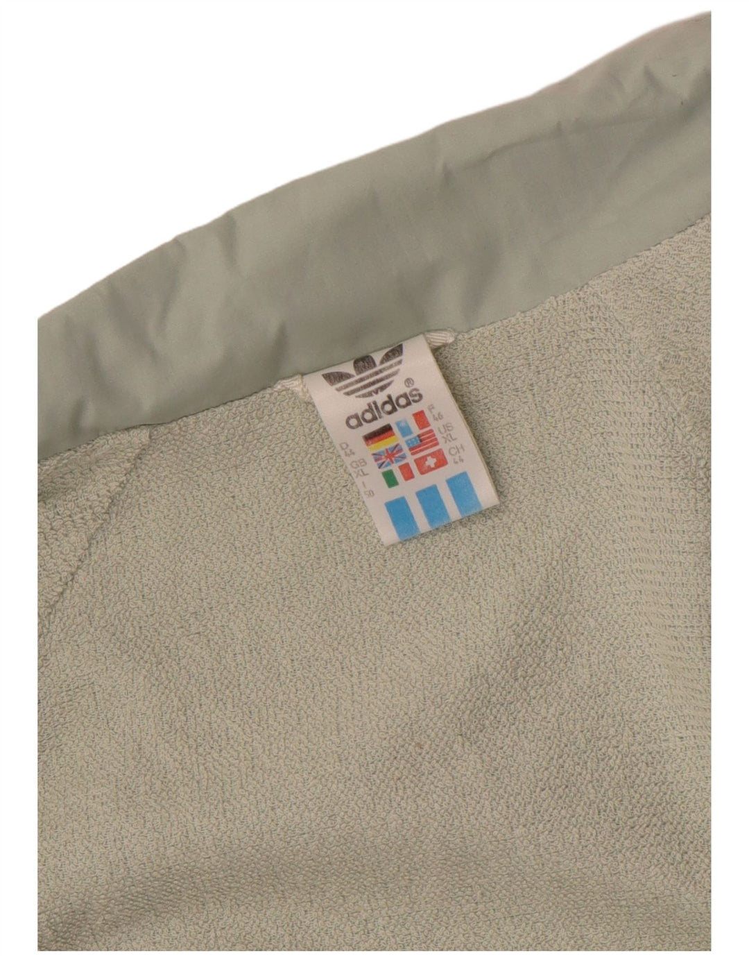 Giacca bomber da donna Adidas UK 18 XL cotone a quadri verdi