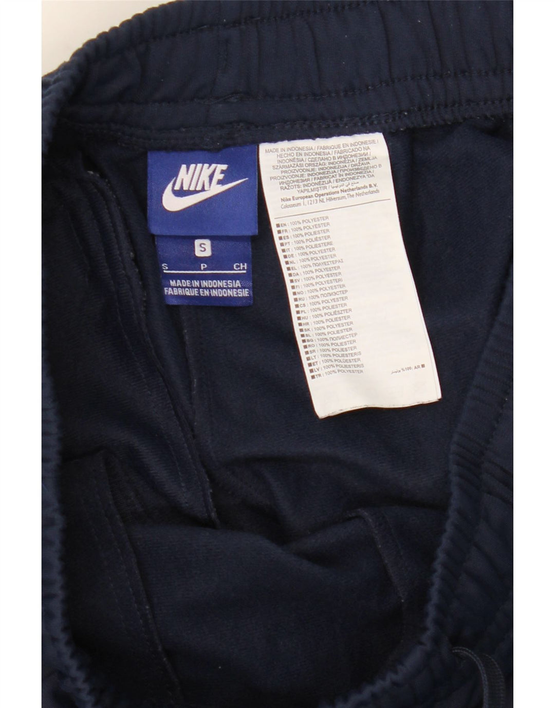 Pantaloni da tuta da uomo NIKE Joggers piccoli in poliestere blu navy