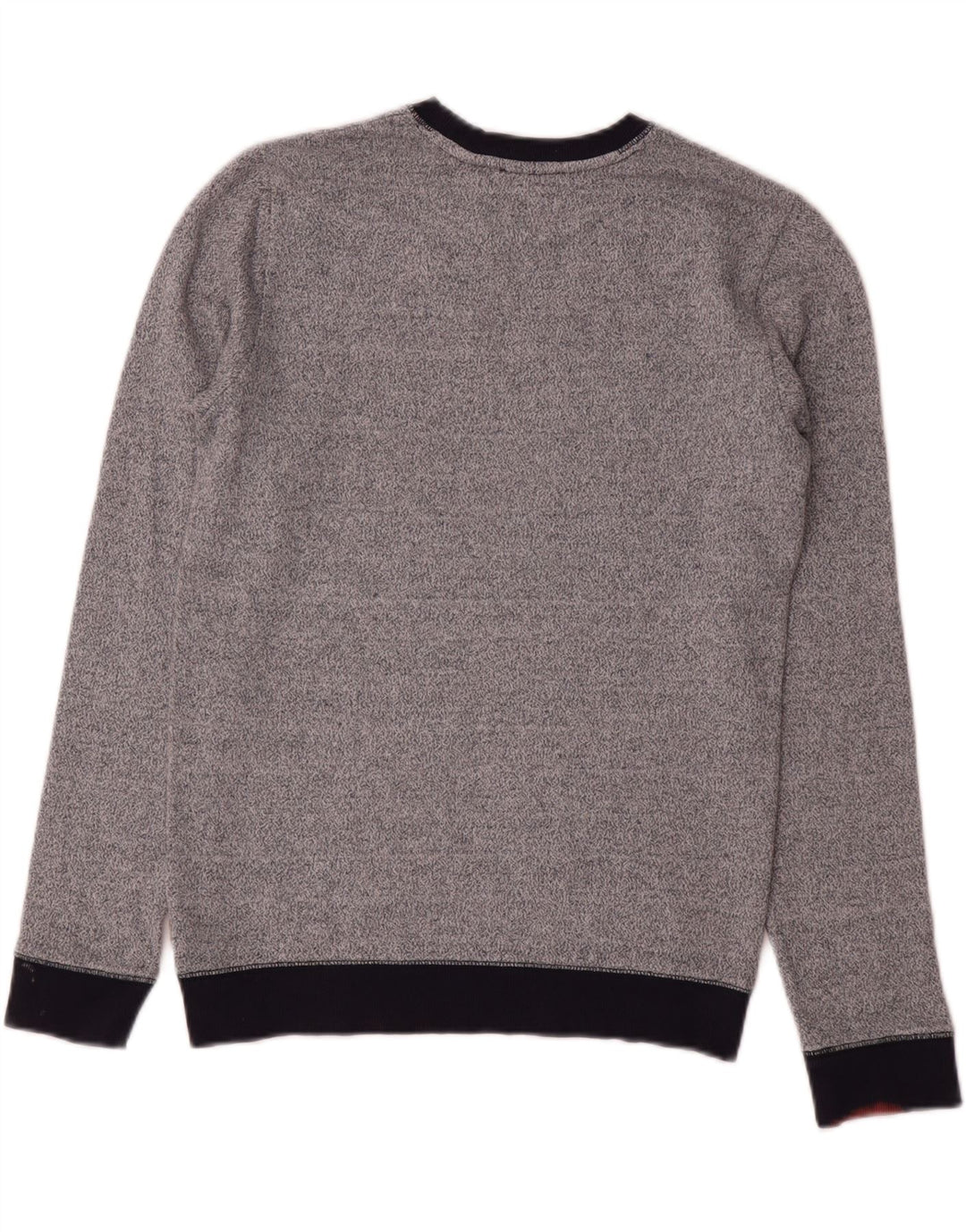 Felpa da uomo Reiss Maglione piccolo grigio screziato in viscosa