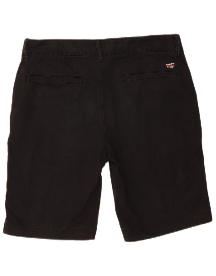 Pantaloncini chino slim da uomo Superdry W30 cotone nero medio