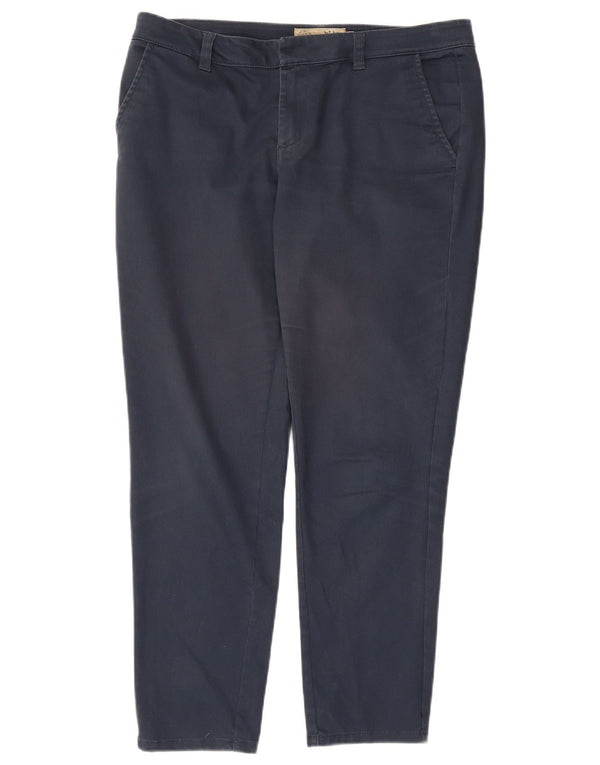Pantaloni chino slim da donna Fat Face UK 12 medi W34 L26 cotone blu navy