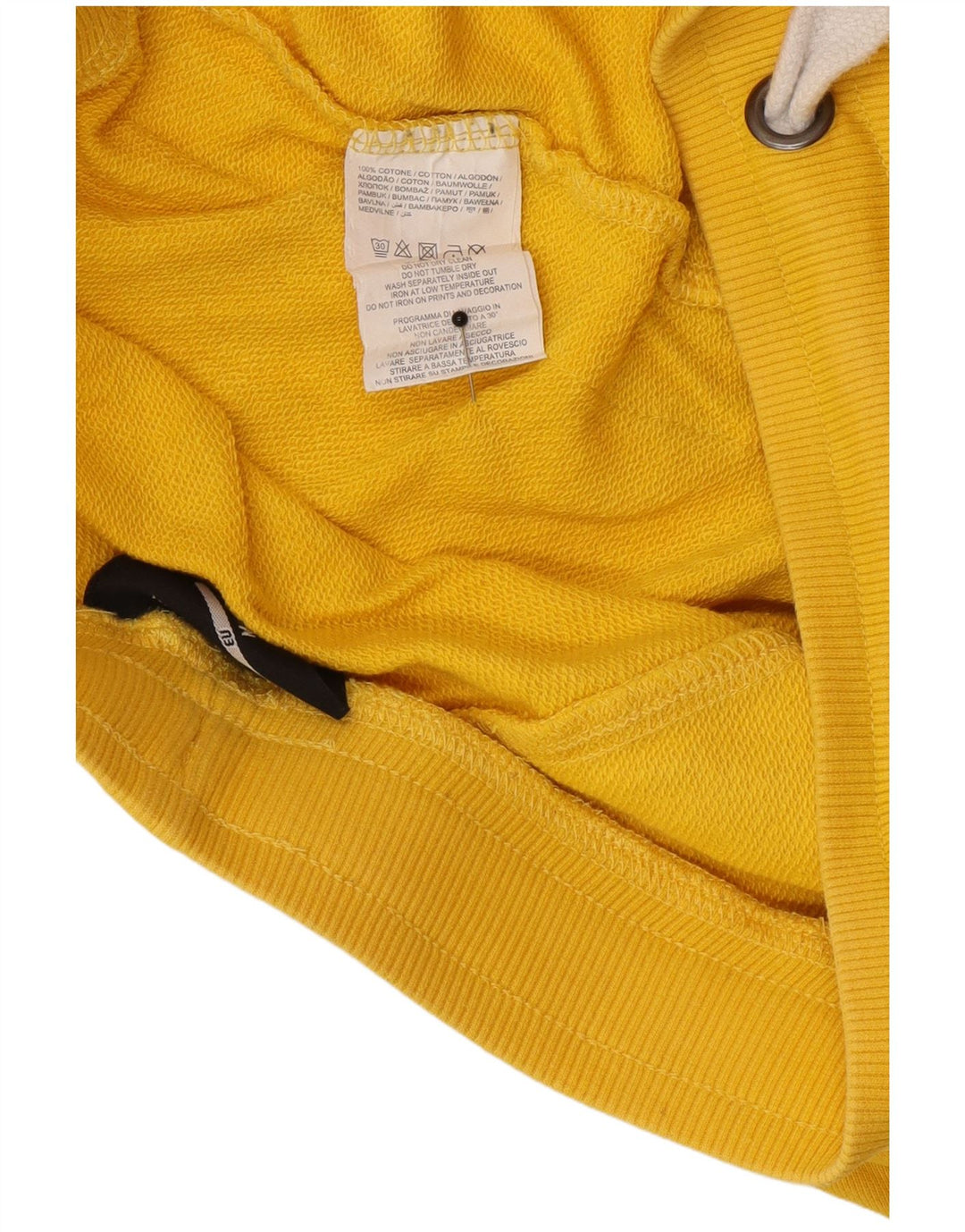 Pantaloncini sportivi grafici da uomo Lotto in cotone giallo medio