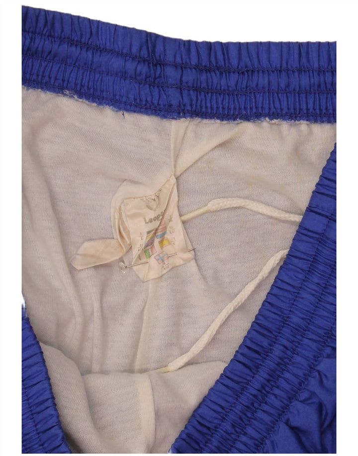Pantaloni da tuta da uomo leopardati Joggers UK 40/42 Colorblock blu medio