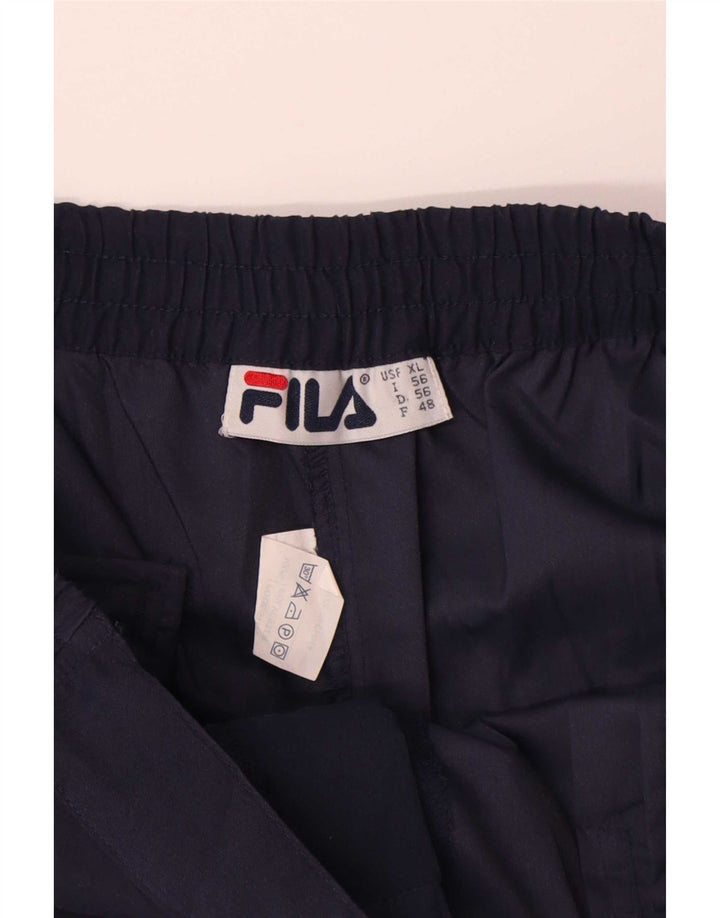 Pantaloncini chino da uomo Fila XL W38 poliestere blu navy