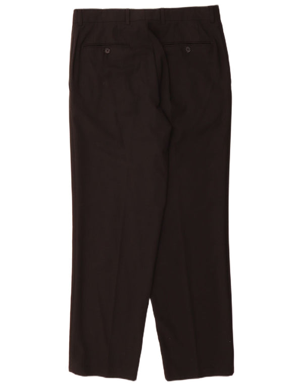 Pantaloni da abito dritti da uomo Hugo Boss IT 48 medio W32 L32 neri