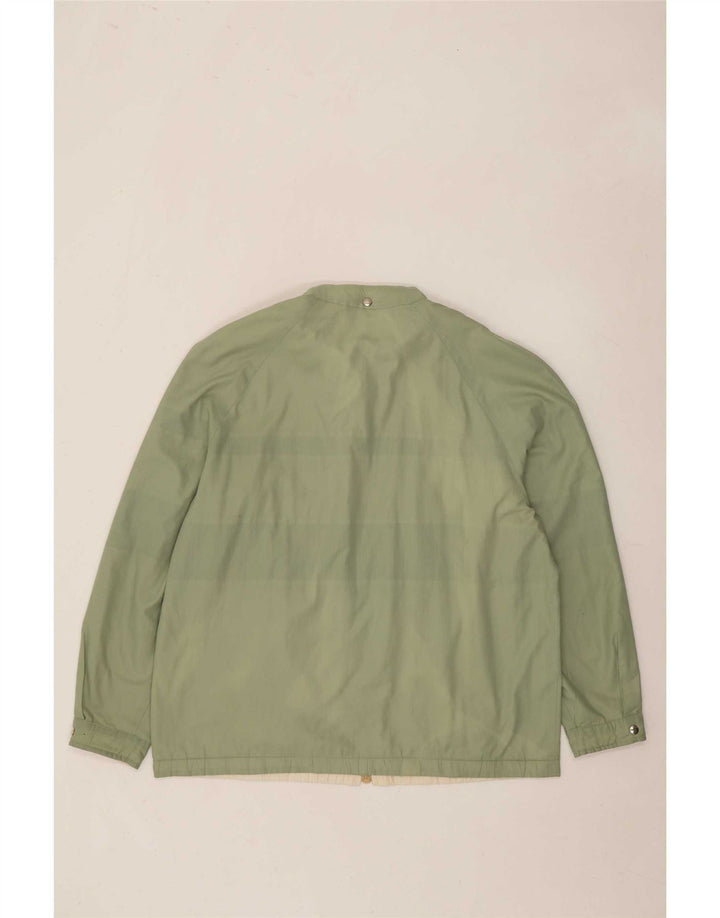 Giacca reversibile con cappuccio vintage da uomo IT 52 XL color block verde