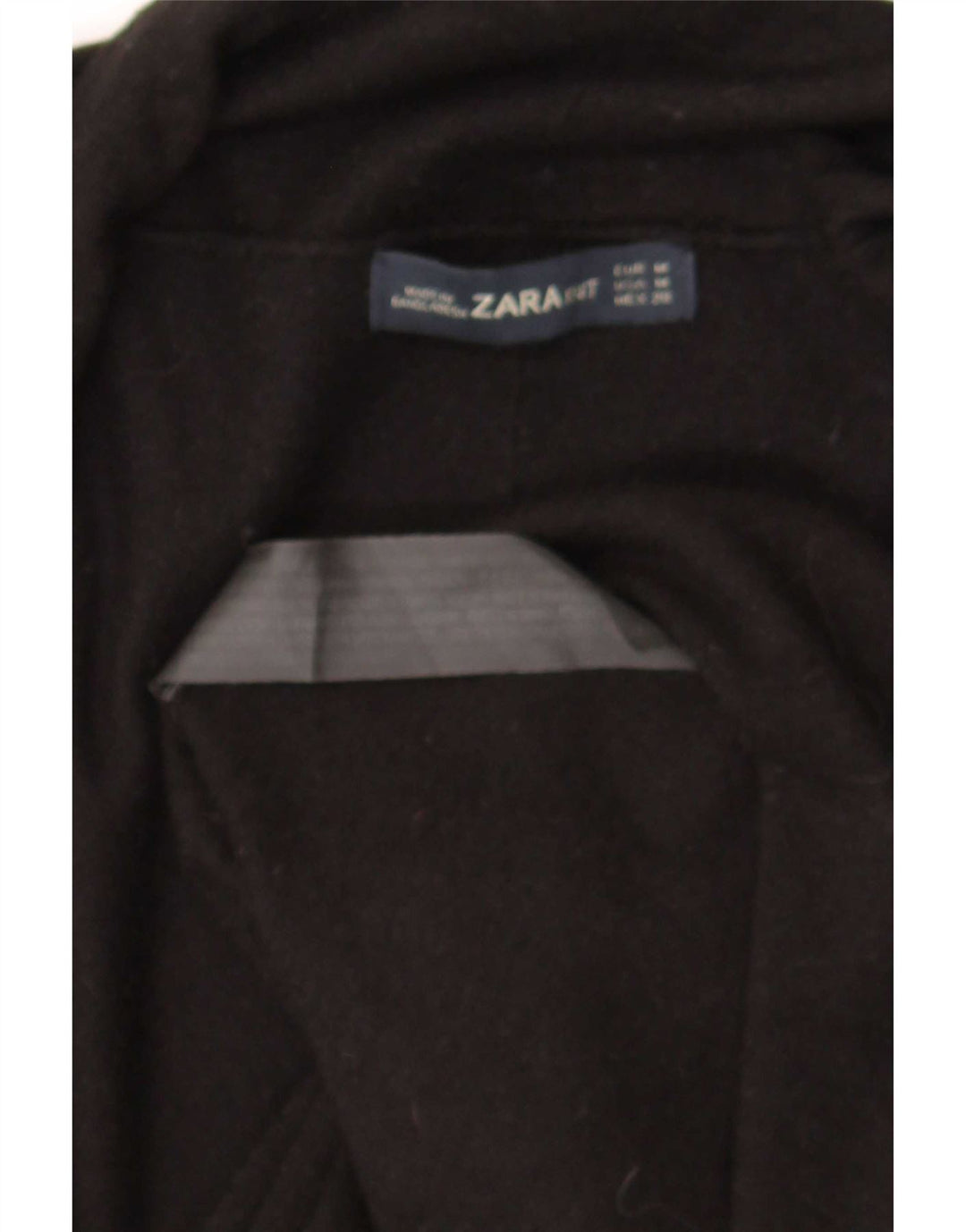 Maglione cardigan aperto da donna Zara UK 12 viscosa nera media