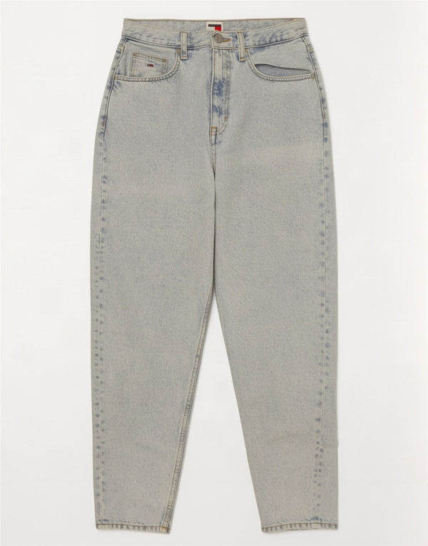 Tommy Hilfiger Donna Mom Jeans affusolati a vita ultra alta W27 L28 Blu