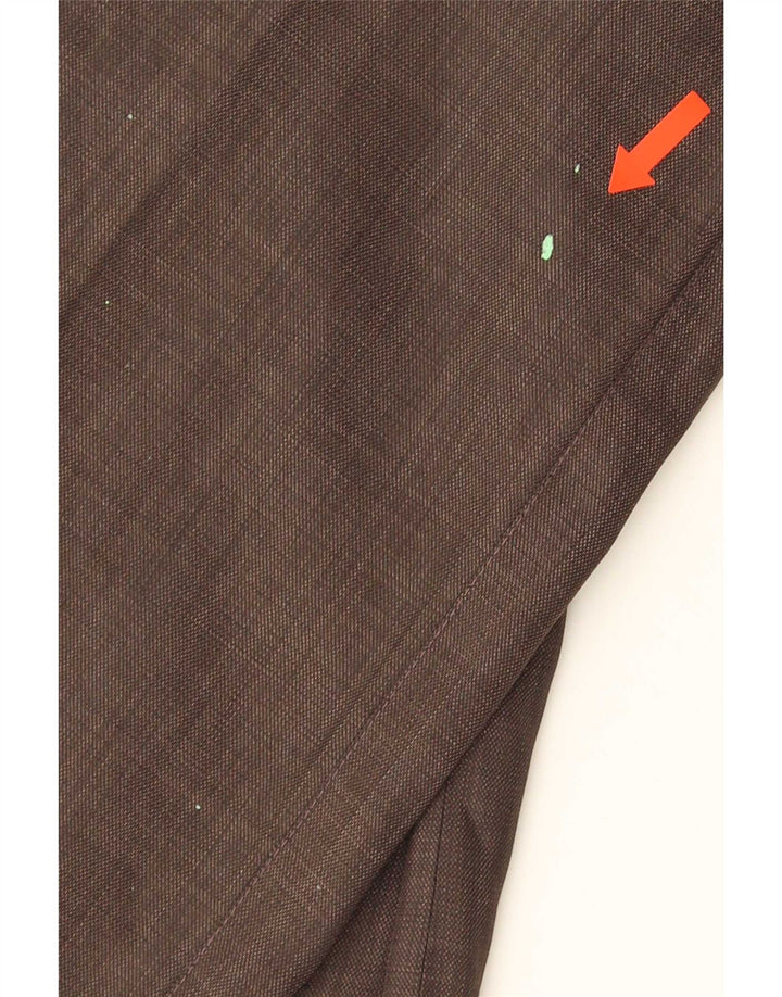 Pantaloni da abito dritti da uomo Champion medi W32 L30 marroni