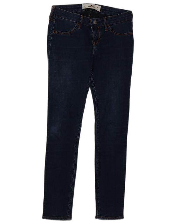 Jeans skinny Hollister da donna US 1 XS W25 L27 cotone blu navy