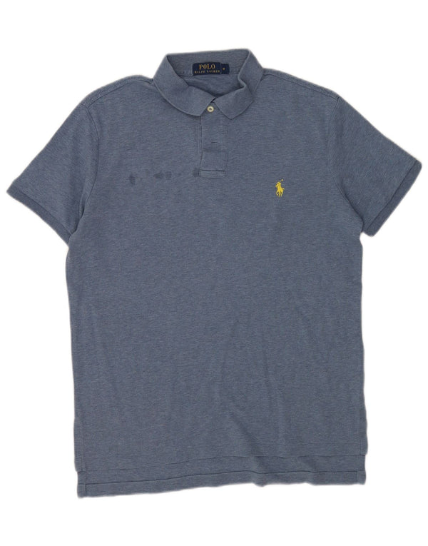 Polo Ralph Lauren da uomo in cotone blu medio