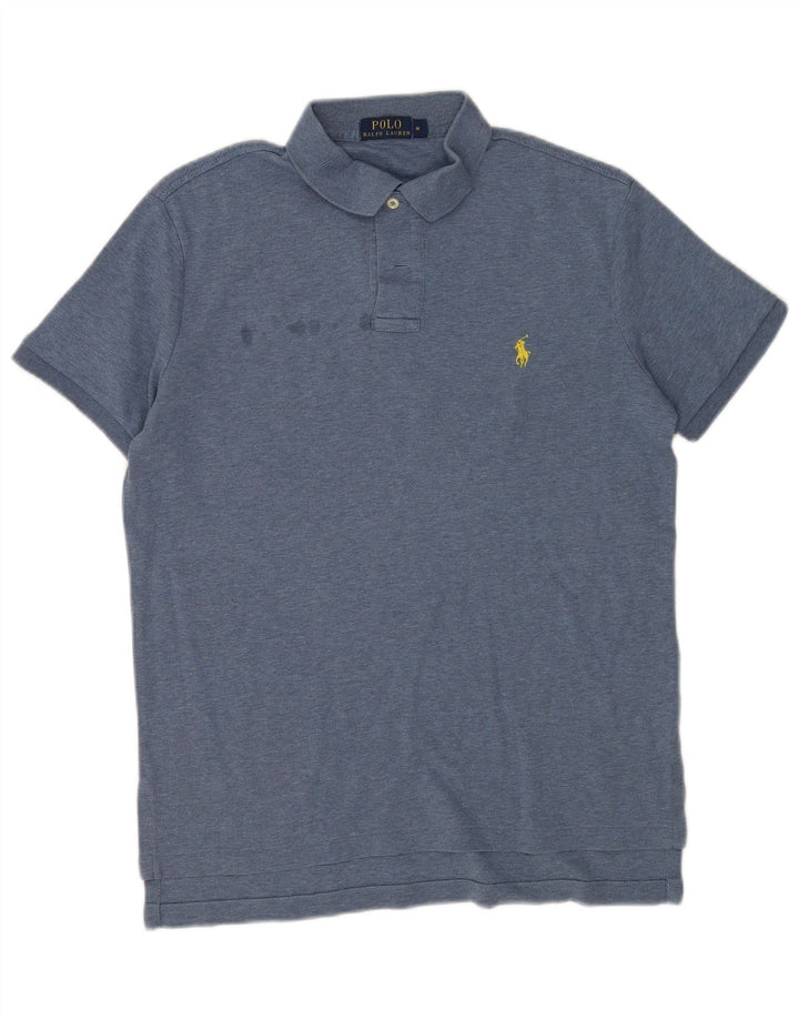 Polo Ralph Lauren da uomo in cotone blu medio