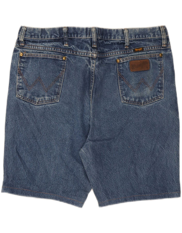 Pantaloncini di jeans da uomo Wrangler W38 XL in cotone blu