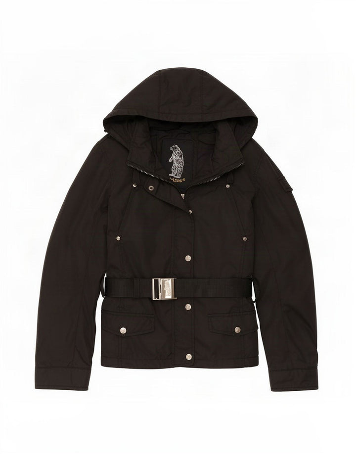 Giacca utilitaria con cappuccio da donna Refrigue UK 12 nylon nero medio