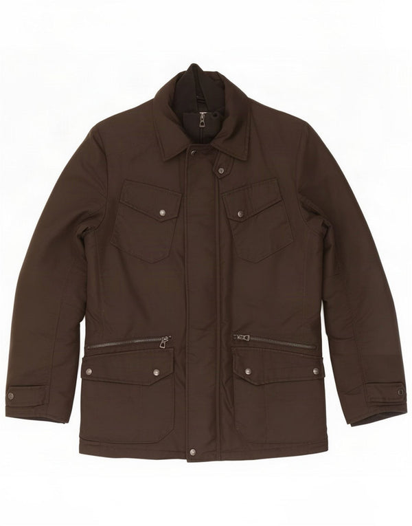 Geox Giacca utility da uomo UK 48 4XL Marrone Poliammide