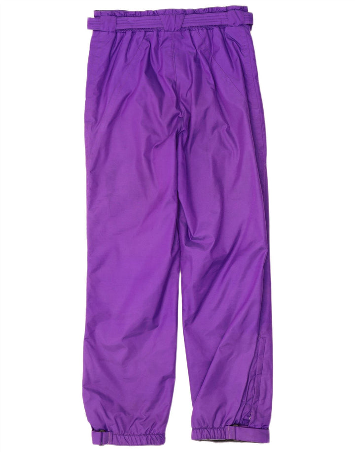 Pantaloni da sci vintage da uomo in nylon viola medio