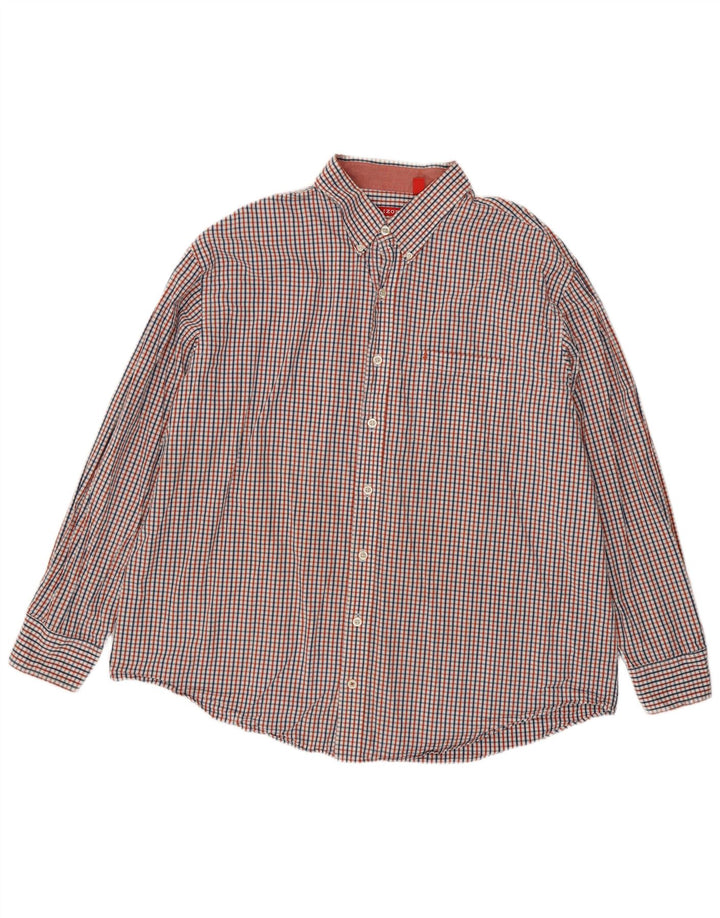 Camicia da uomo Izod 2XL in cotone a quadretti multicolore