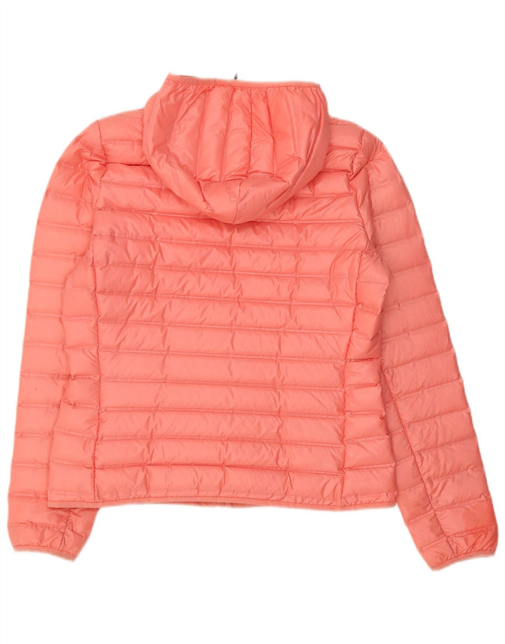 Giacca imbottita con cappuccio da donna Adidas UK 12/14 Poliestere rosa medio
