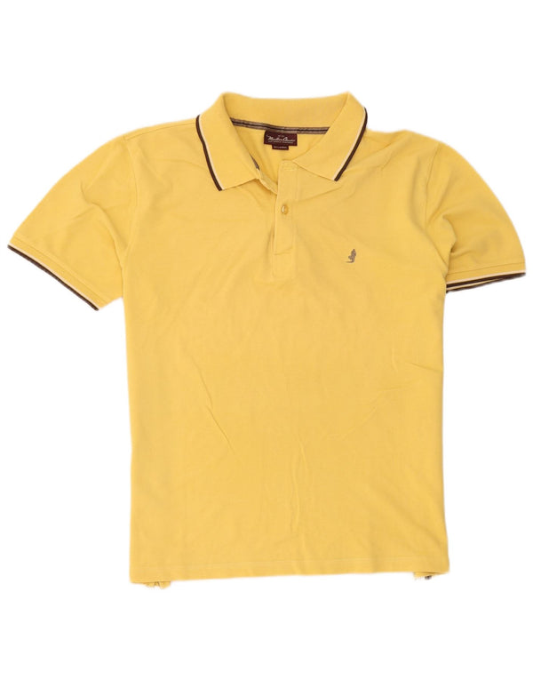 Polo da uomo Marlboro Classics 2XL a righe gialle