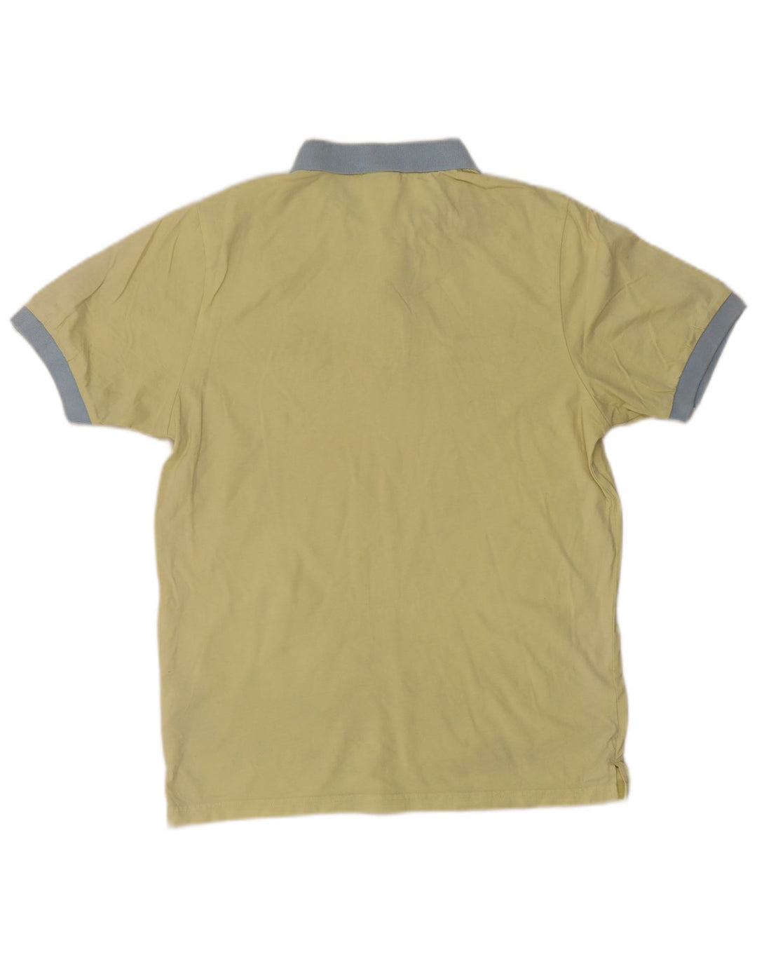 Polo da uomo Ellesse grande in cotone color block giallo