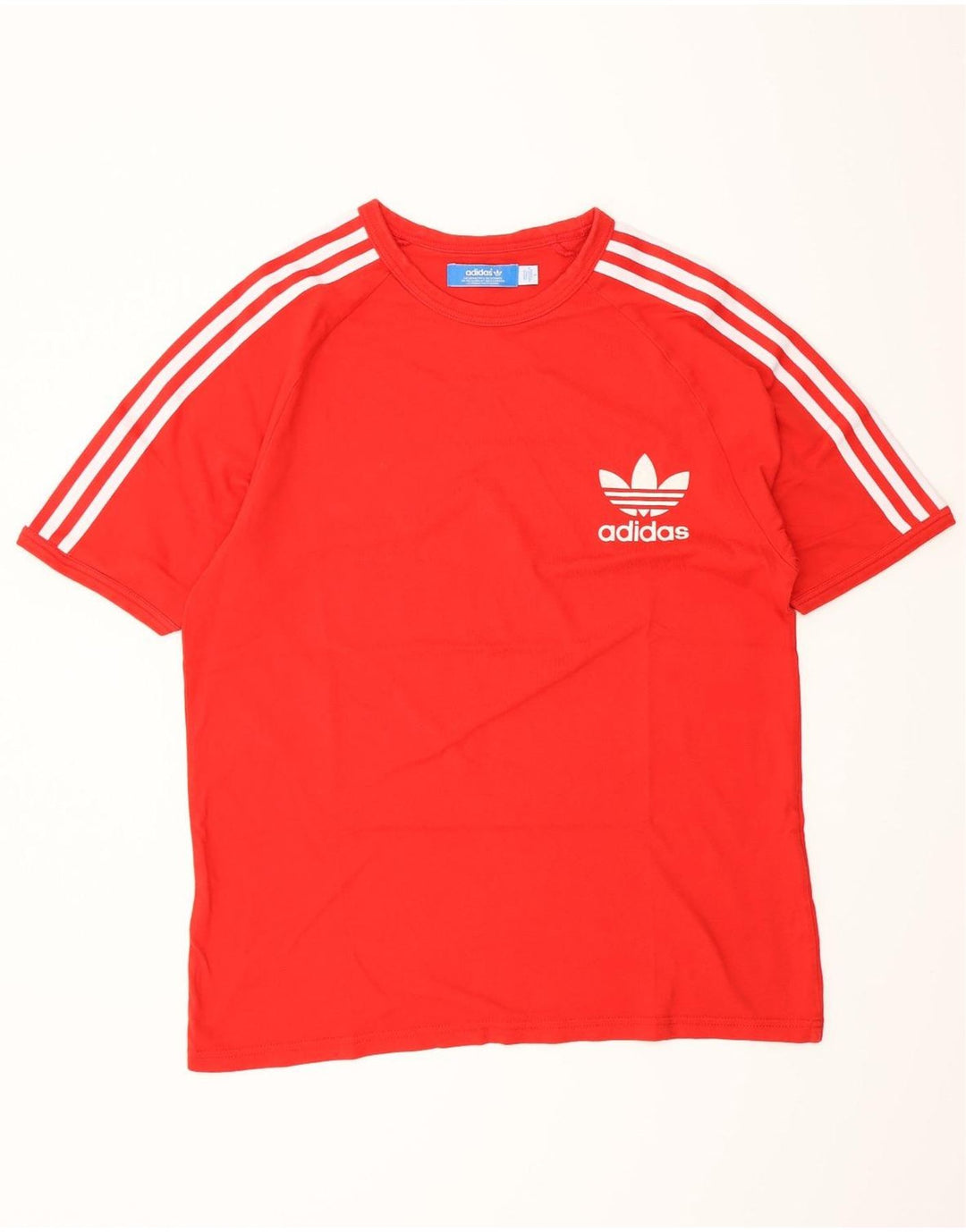 T-shirt da uomo Adidas Top Large rossa in cotone