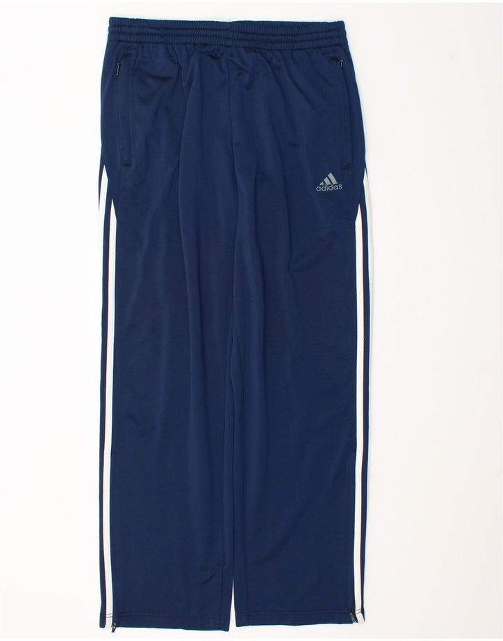 Pantaloni da tuta da uomo Adidas Large in poliestere blu navy