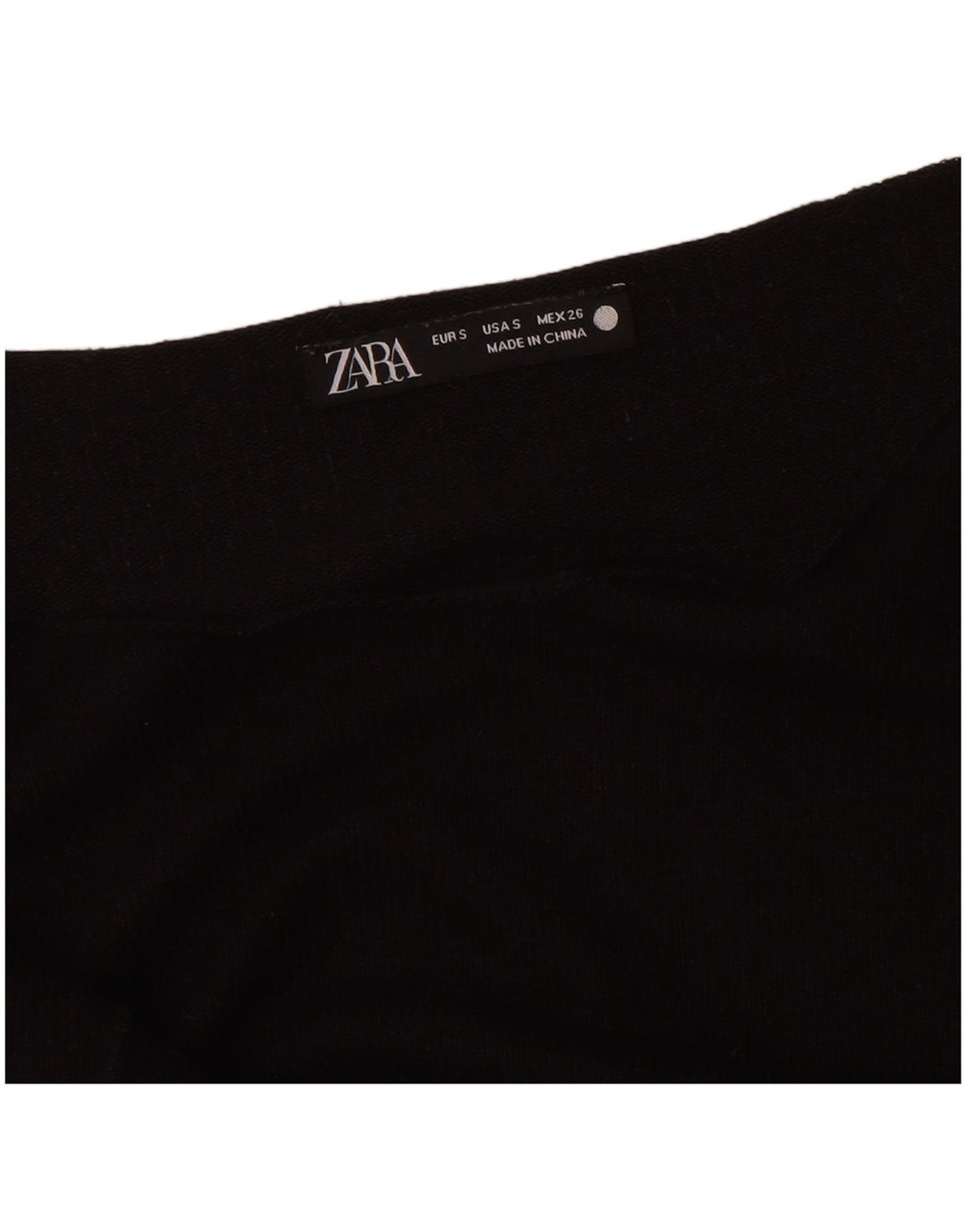 Top Zara da donna oversize a maniche lunghe UK 10 piccolo nero