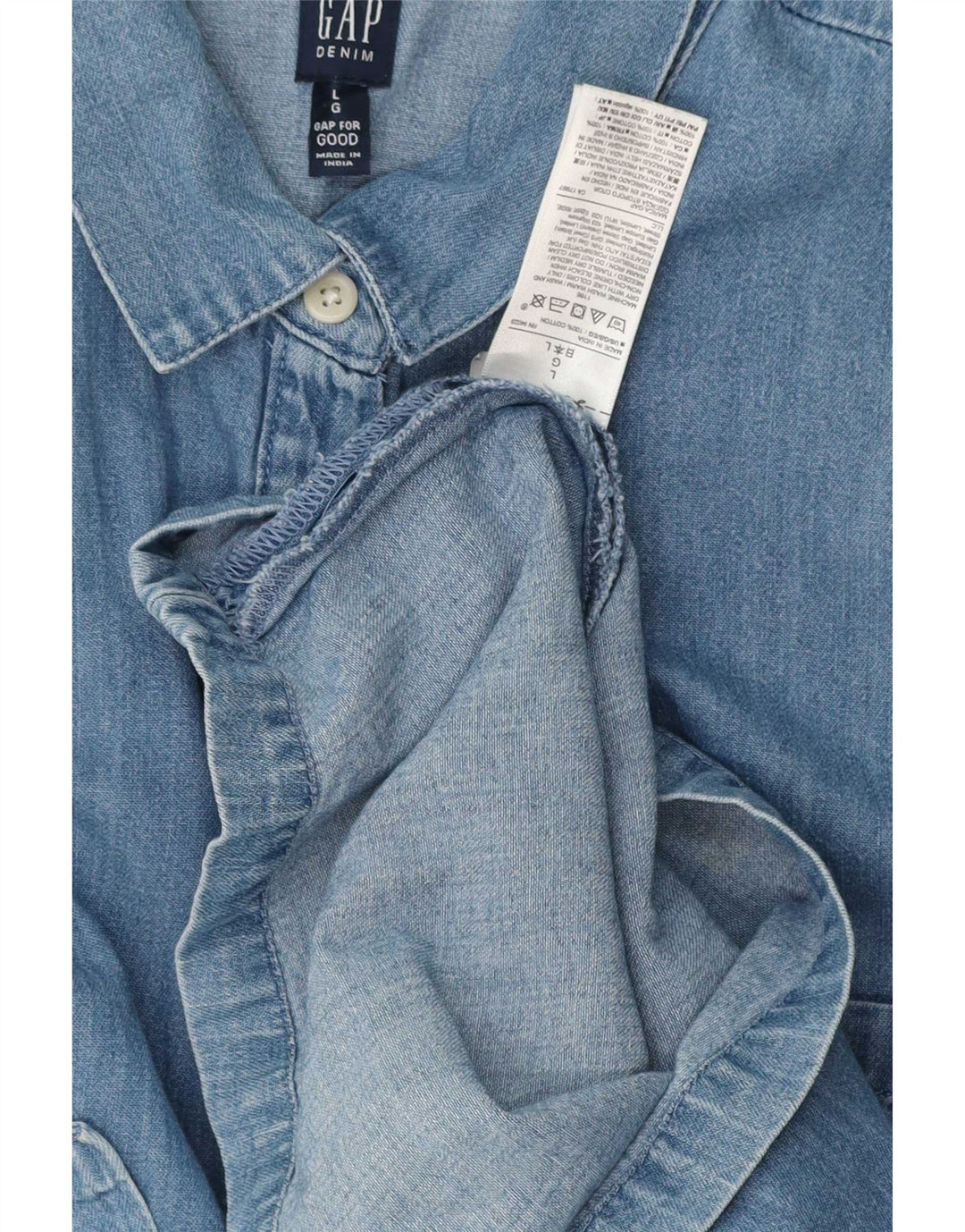 Abito in denim da donna Gant UK 16 grande cotone blu
