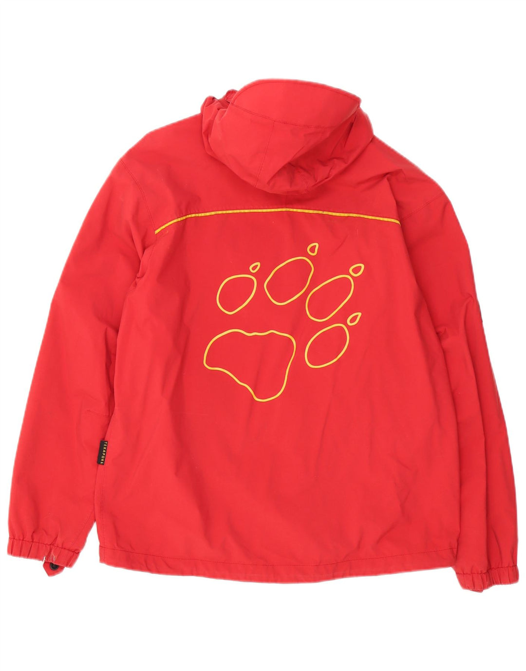 JACK WOLFSKIN Giacca antipioggia con cappuccio grafica per ragazzi 13-14 anni Rosso Poliammide