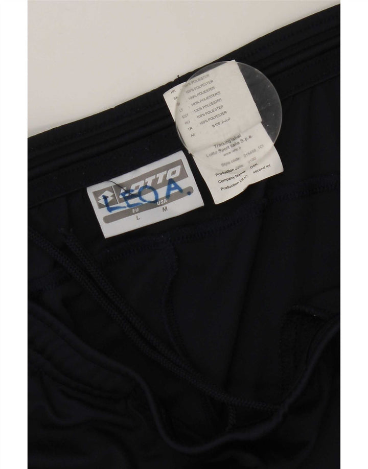 Pantaloncini sportivi da uomo Lotto Large in poliestere blu navy